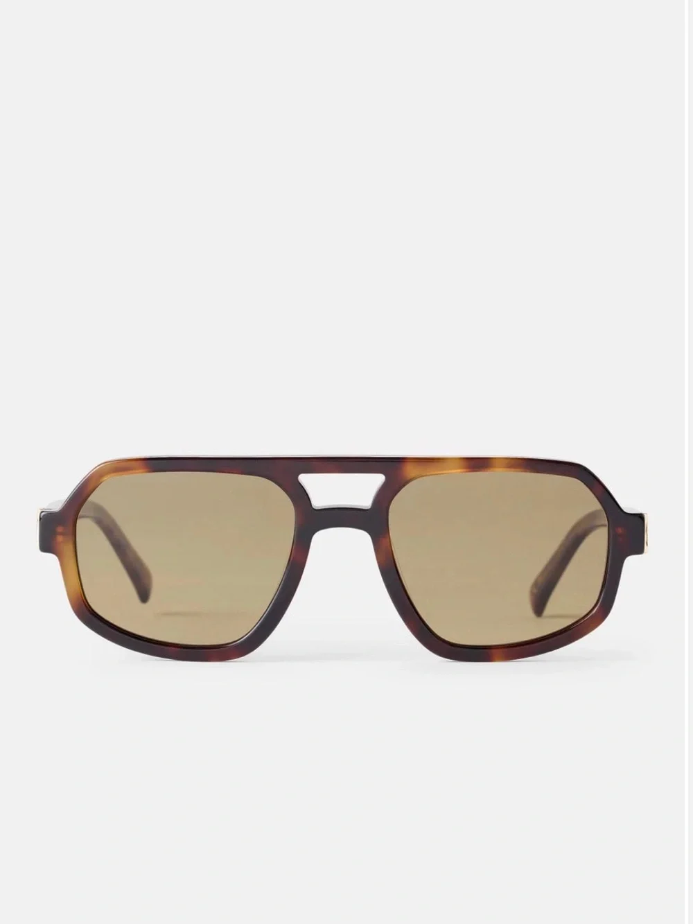 Luv Lou “The Banks” Aviator Sunglasses in Moss Tort